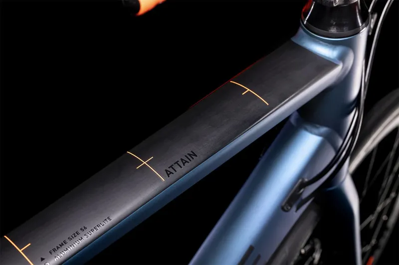 Cube Attain Road Bike 2022 atlanticblue/orange-2